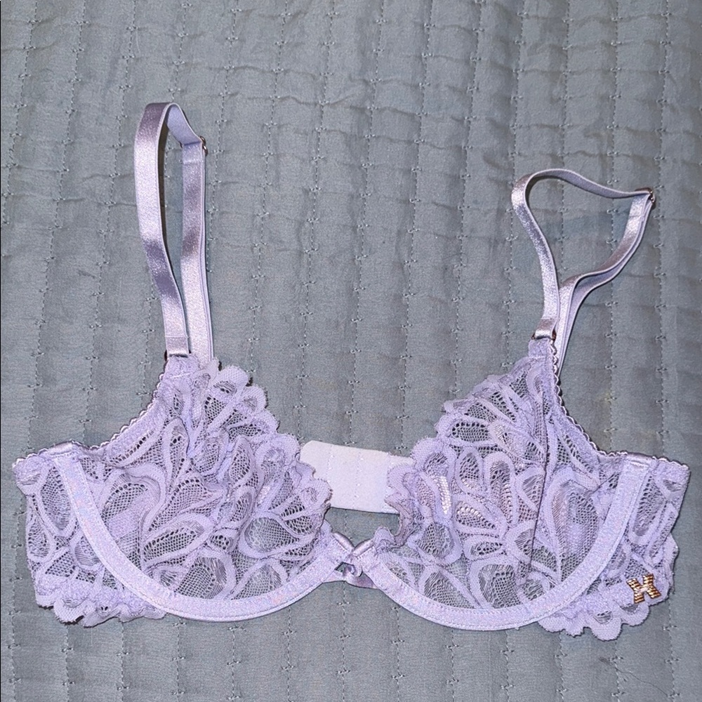 Savage X Fenty Lace Underwire Bra in Light Purple